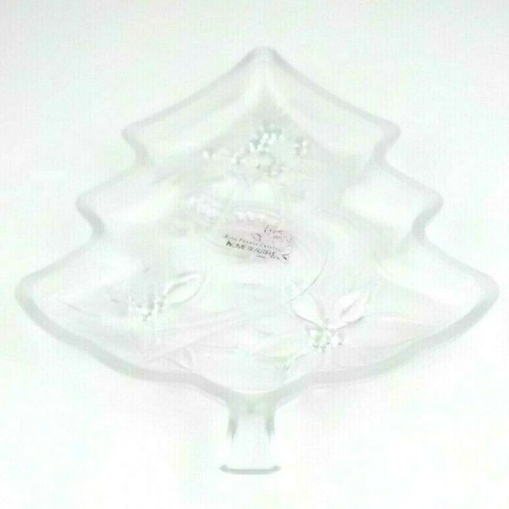 ROSE PEARLS CRYSTAL CHRISTMAS TREE POINSETTIA 7"